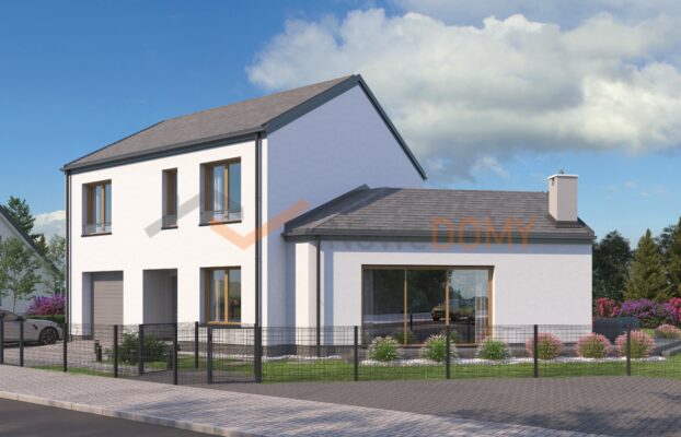 Nowoczesny dom jednorodzinny z garażem i atrakcyjnym ogrodem 0% prow.
