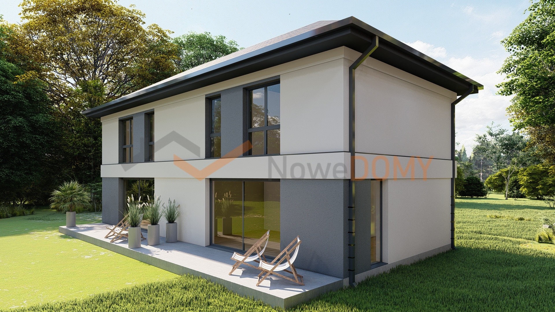 Nowoczesne Bliźniaki 74,56 m2 w Mierzynie 0% prow.