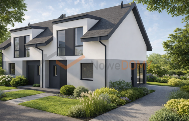 Nowoczesny Bliźniak 101,53 m2 z Wołczkowie z działkami 355 m2 0% prow.