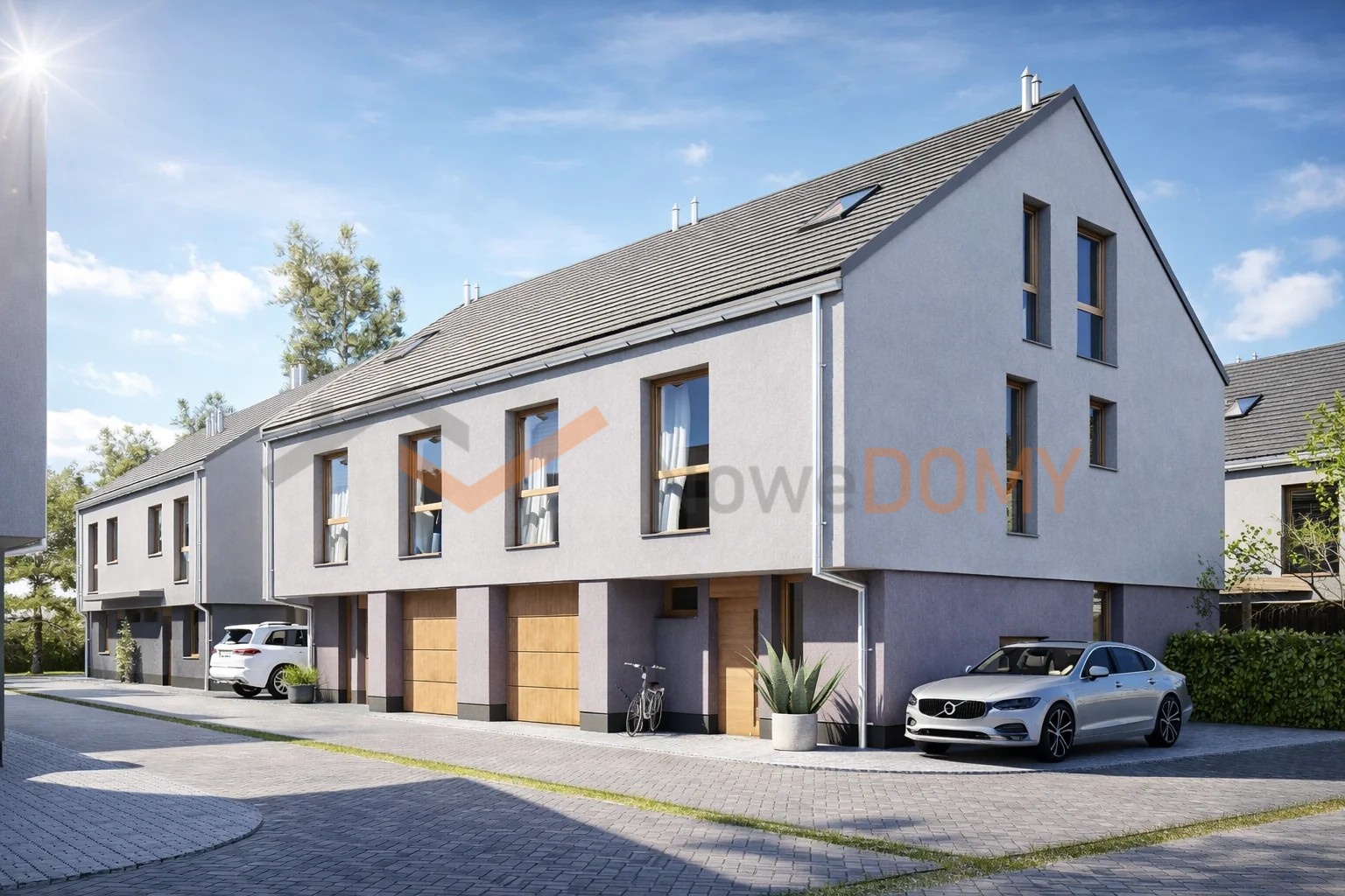 Przestronne, energooszczędne domy w zabudowie bliźniaczej 139,02 – 180,03 m2 0% prow.